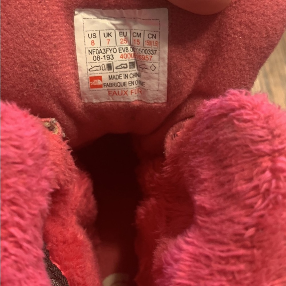 The Northface toddler winter boots